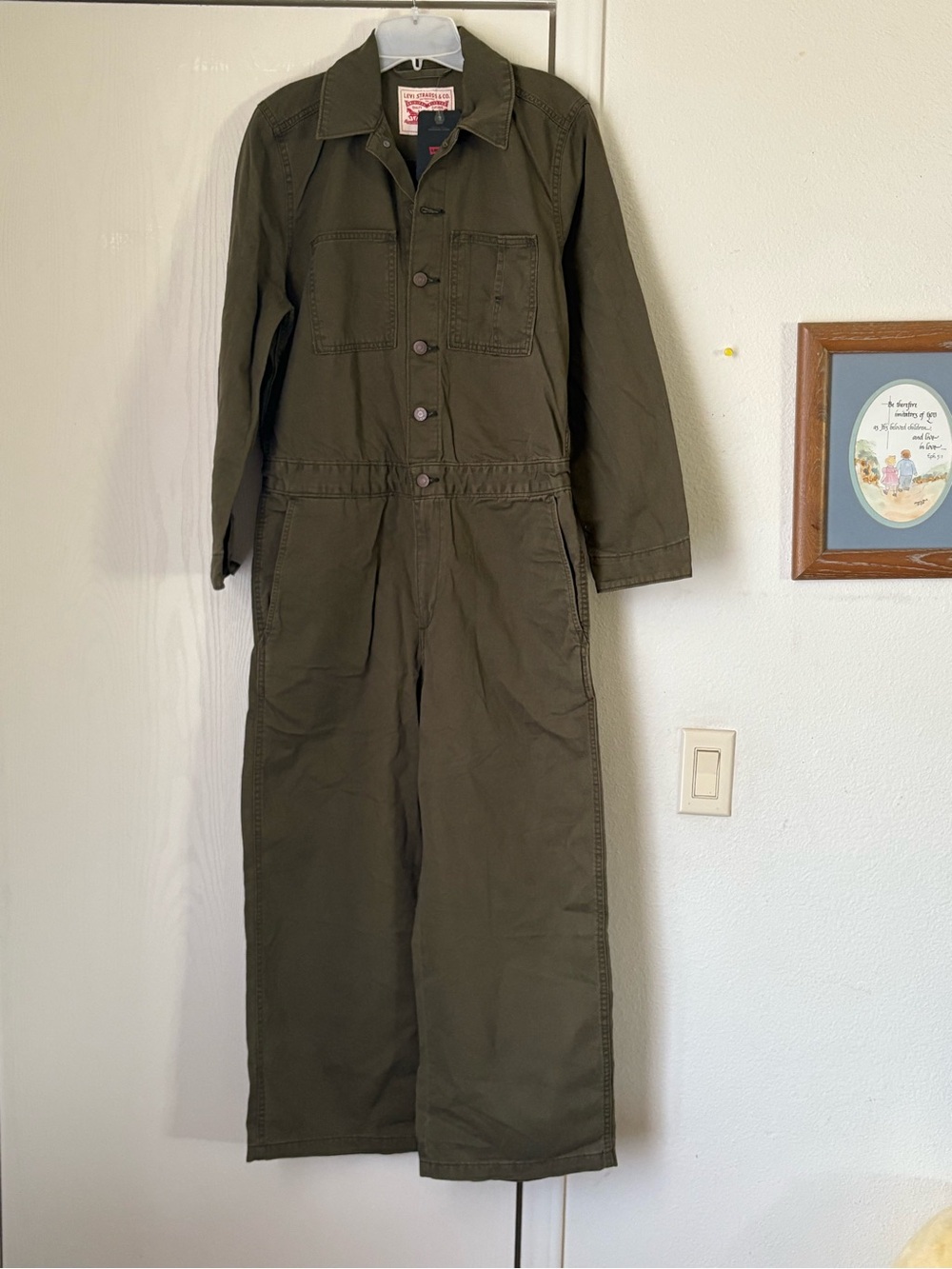 Levi’s Women's Olive Green Jumpsuit —super cute.